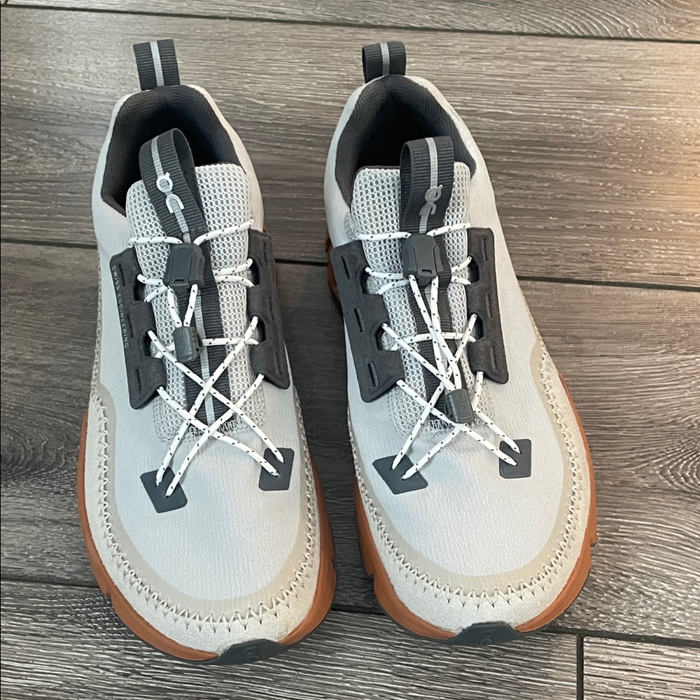 On Running Gray and Brown Athletic Shoes
